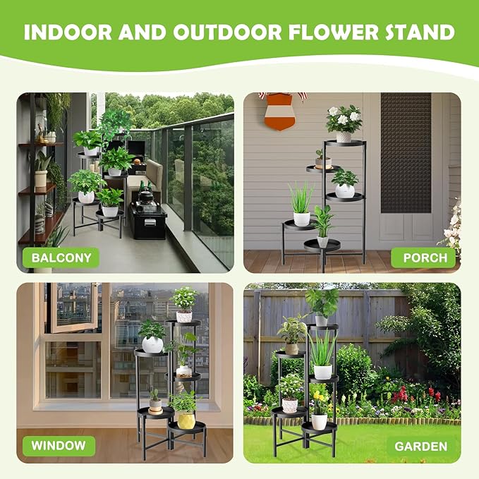 5 Tier Heavy Duty Metal Plant Stand - Image 7