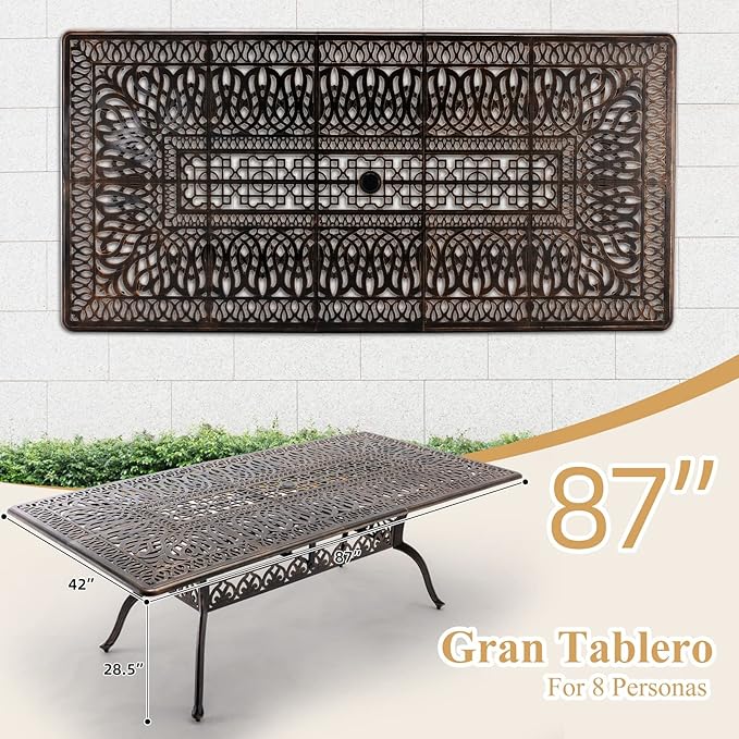 Outdoor Patio Dining Table - Image 4