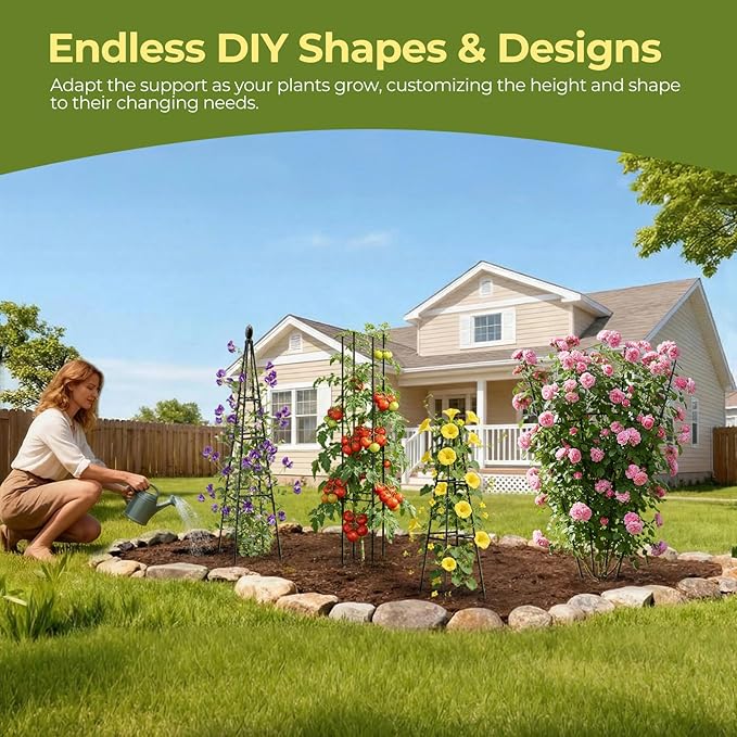 2 Pack Garden Trellis for Climbing Plants Outdoor, Vegetables - Image 3