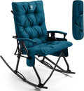 EVER ADVANCED Oversized Folding Rocking Camping Chair, Padded Portable Rocker by EVERADVANCED