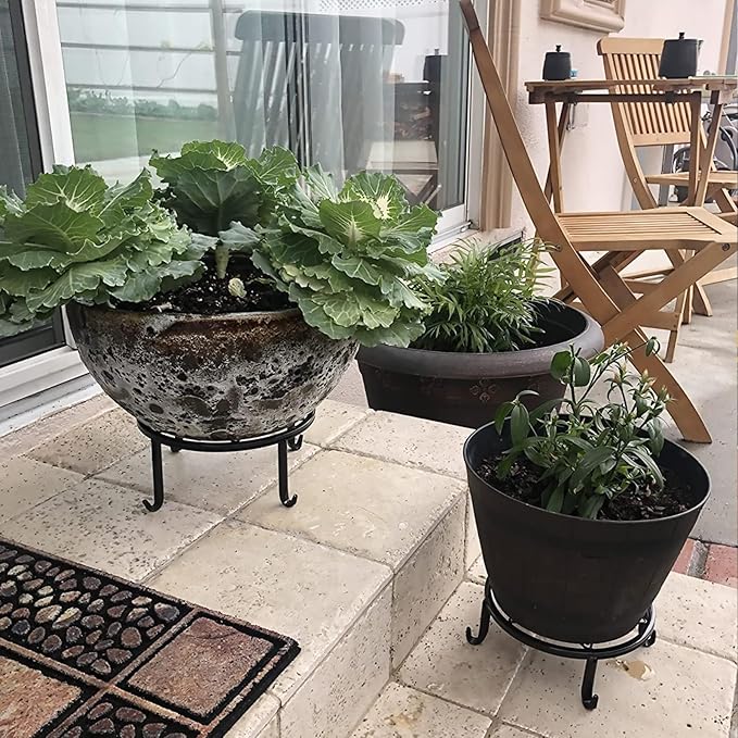 5 Pack Metal Plant Stands, Heavy Duty Potted Holder - Image 7