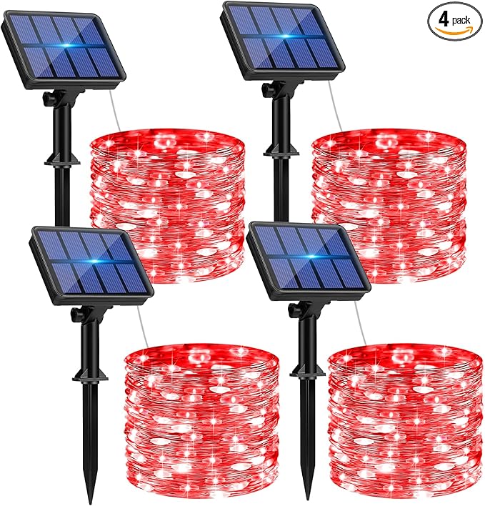 btfarm 4 Pack Solar String Lights Outdoor by btfarmdecorativelighting