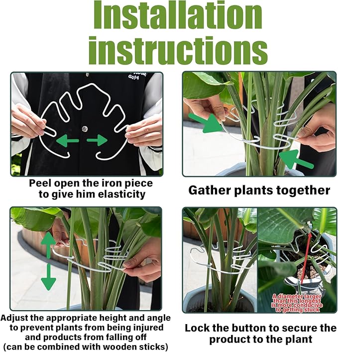 White Monstera Plant Stem Support - Image 2