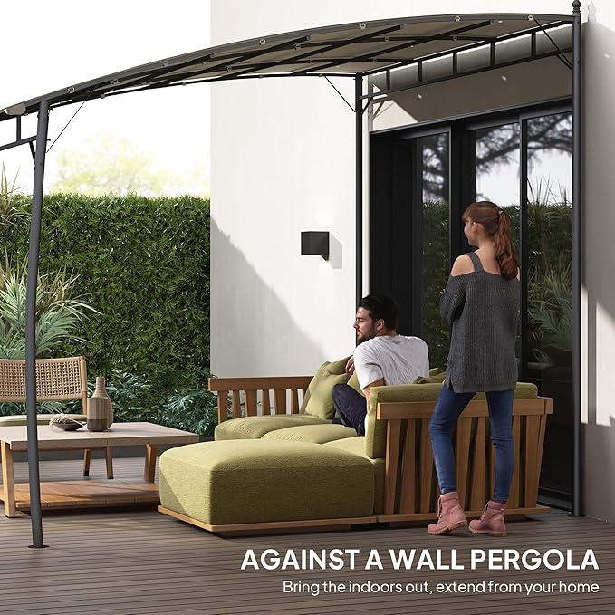 Outsunny 10' x 10' Outdoor Pergola Gazebo - Image 3