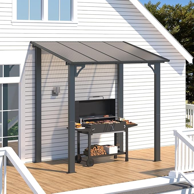 AECOJOY 8' x 5' Grill Gazebo Outdoor Pergola - Image 3