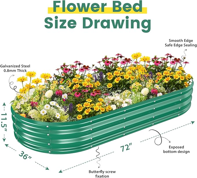 Galvanized Raised Garden Beds for Gardening - Image 2