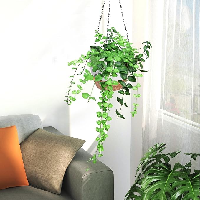 3 Pack Hanging Planter Indoor Outdoor Flower Pots 7/6.5/5 Inch, Self-Watering - Image 7