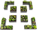 A ANLEOLIFE Set of 8, 18 Inch Tall Quartz Grey Raised Garden Beds Kit, L-Shaped by AAnleolife