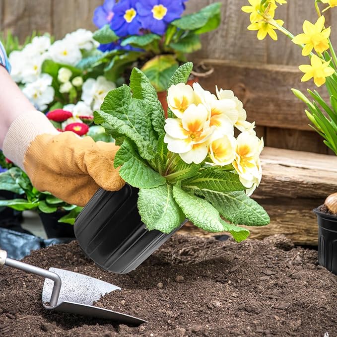 60 Pack 1 Gallon Flexible Plant Nursery Pots, Flower Plant Container, Seedling - Image 7