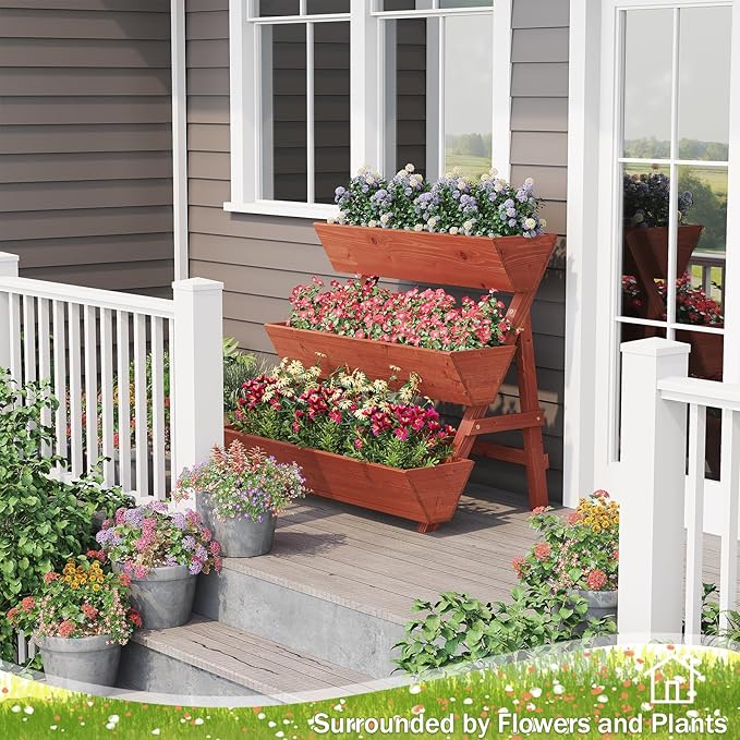 Raised Garden Bed, 3 Tier Vertical Garden Planter - Image 3