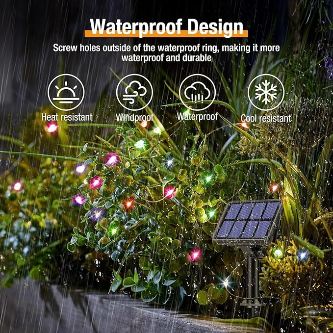 2 Pack Solar String Lights for Outside - Image 2