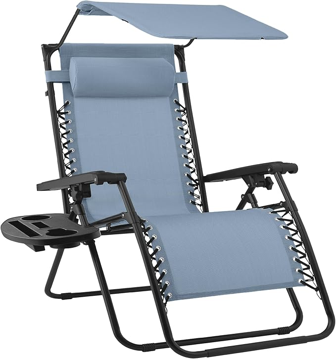 Best Choice Products Folding Zero Gravity Outdoor Recliner Patio Lounge Chair by BestChoiceProducts