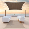 ColourTree TAPR1616 Custom Size 17' x 19' Brown Sun Shade Sail Canopy UV Block by ColourTree