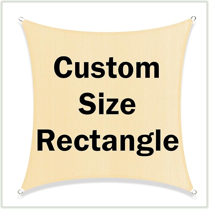 ColourTree TAPS16 Sun Shade Sail UPF50 Canopy UV Block Rectangle by ColourTree