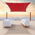 ColourTree TAPR1616 Custom Size 10' x 12' Red Sun Shade Sail Canopy UV Block by ColourTree