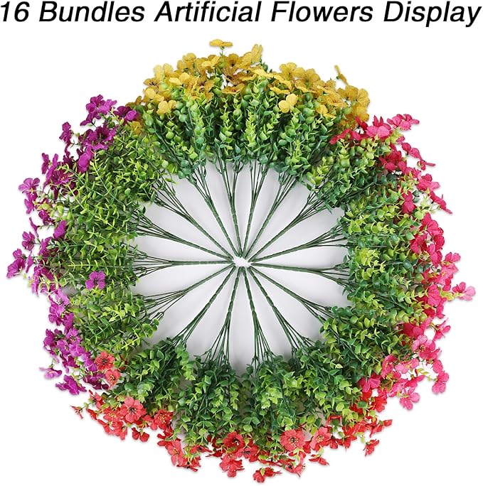 AGIRL 16 Bundles Artificial Flowers - Image 6