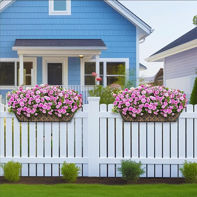 hehimhis 24 Inch 2 Pack Railing Planter Box - Image 5