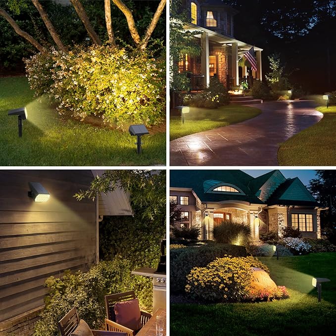 WELALO Solar Spot Lights Outdoor, 2-in-1 Solar Landscape Spotlights, Solar - Image 3