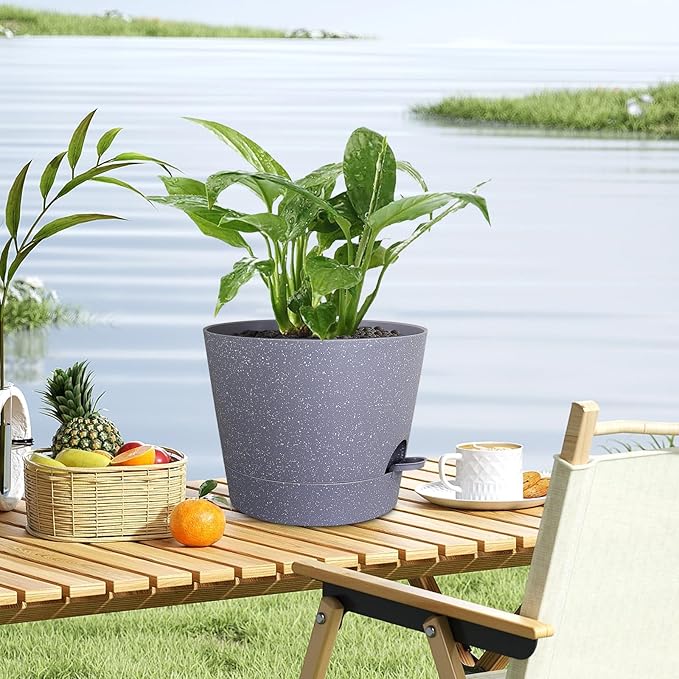 12 inch Large Self Watering Pots - Image 6
