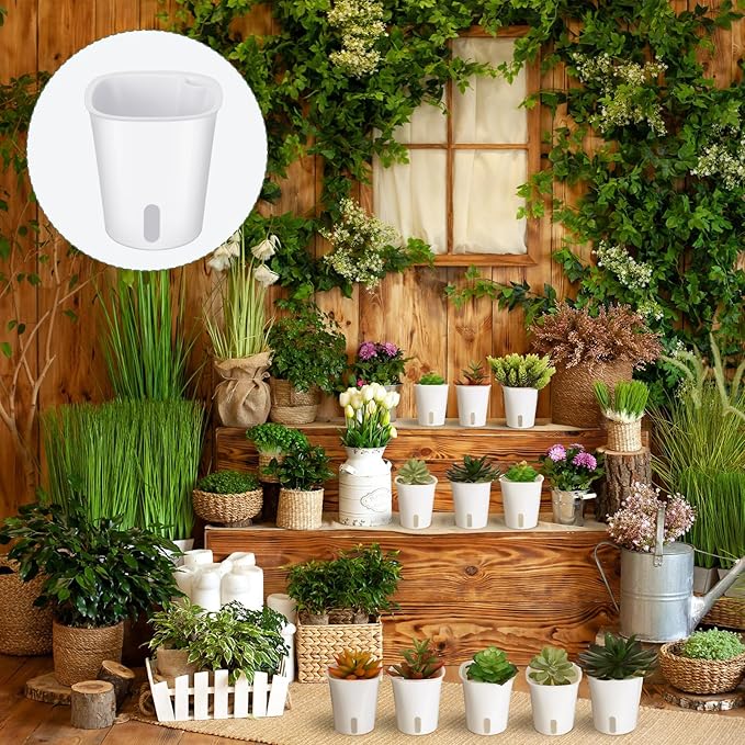 20 Pcs 3 Inch Self Watering Pots Self Watering Planters - Image 7