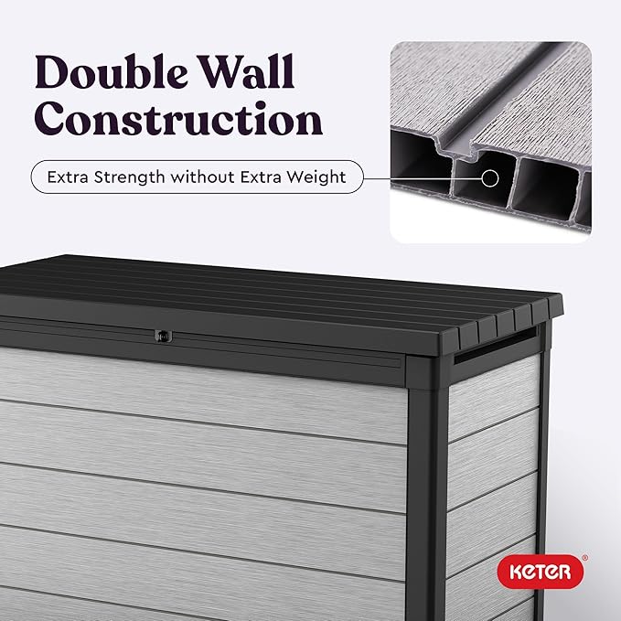 Keter Denali 200 Gallon Resin Large Deck Box - Image 8