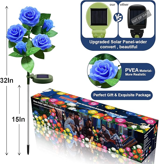 Solar Flower Lights Outdoor - Image 3