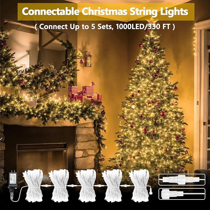 Connectable 200 LED String Lights Indoor Outdoor - Image 2