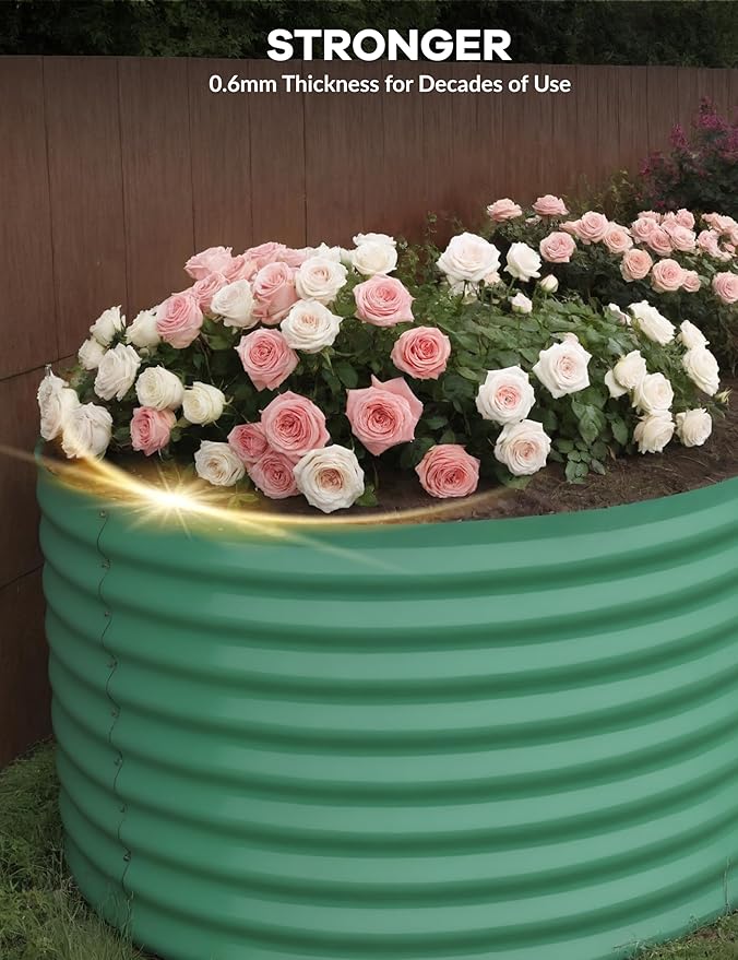 GarveeLife 8x4x2 ft Galvanized Raised Garden Bed - Image 7
