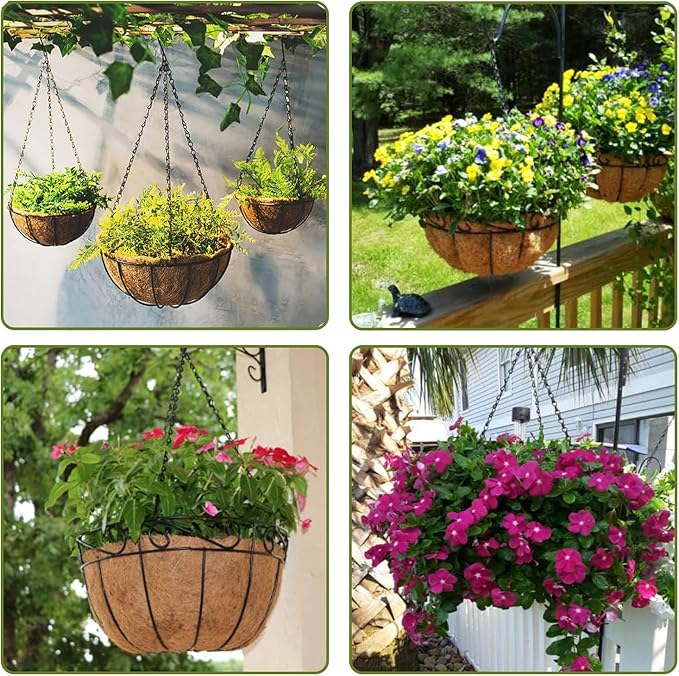Hanging Baskets Chains 23 Inches 3 Leads Hanging Chains Flower Pot Hanger - Image 5