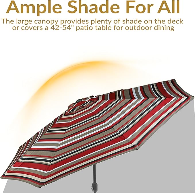 Sunnydaze Outdoor Patio Umbrella - Image 4