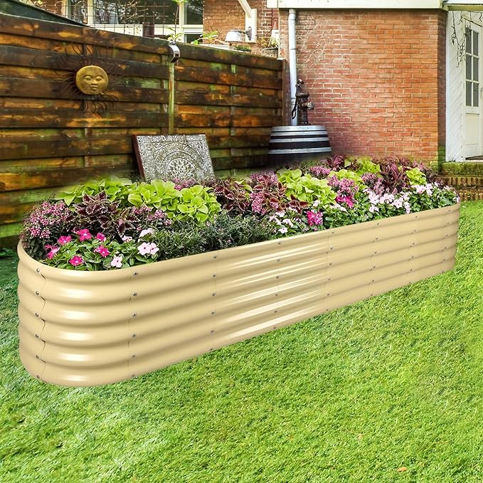 Land Guard 8×2×1.5ft Galvanized Raised Garden Bed Kit, Raised Garden Boxes - Image 5