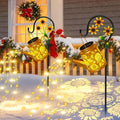 Sunflower Solar Watering Can Lights, Outdoor Waterproof Garden Lanterns by OSTRITEC