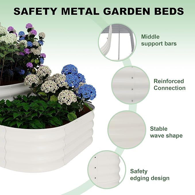 GarveeLife Galvanized Tiered Raised Garden Bed Kit - Image 4