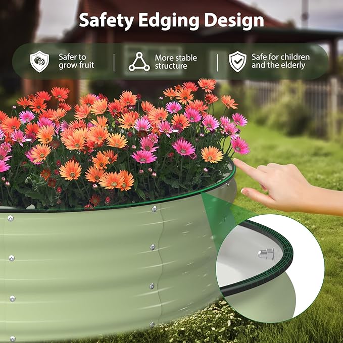 Raised Garden Bed Kit, Large Metal Raised Beds - Image 2