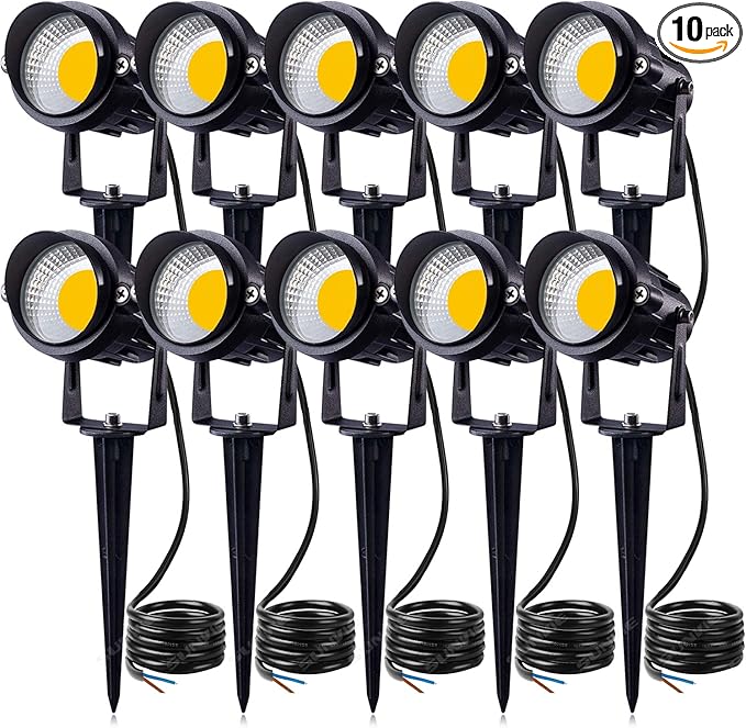 SUNVIE 12W LED Landscape Lights Low Voltage Garden Pathway Lights Super Warm by SUNVIE