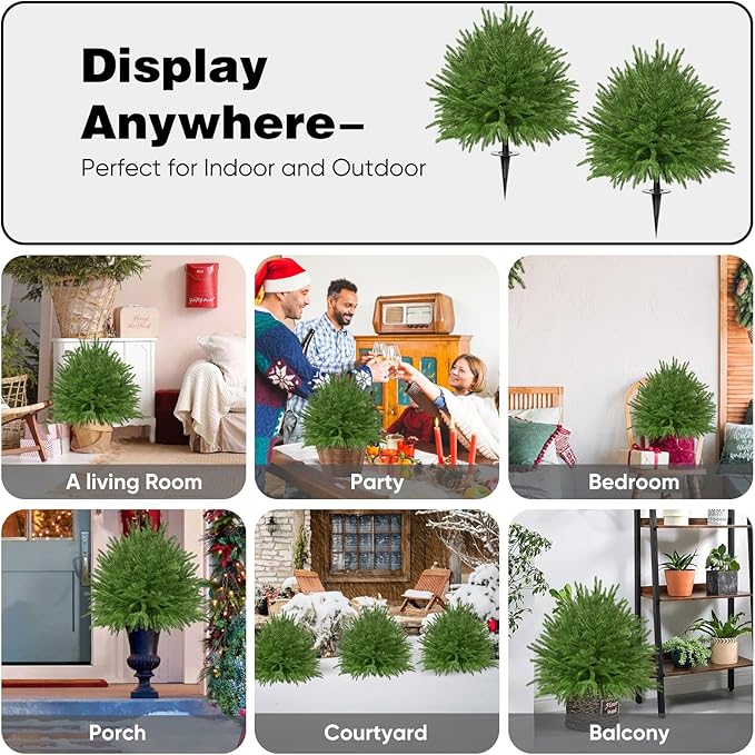2 Set of 23.6" Artificial Norfolk Tree - Image 8