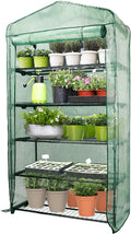 Worth Garden 50% Extra Wide Mini Greenhouse 5 Tier Portable Plant Green House by WORTH