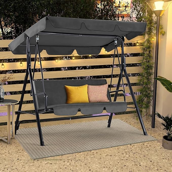 AECOJOY 3-Seat Outdoor Clearance Porch Swings - Image 6