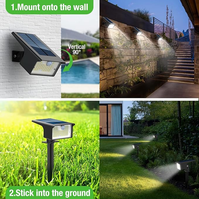 nipify 8 Pack Solar Spot Lights Outdoor - Image 4