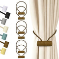 Hion Magnetic Curtain Tiebacks Dark Brown 6 Pack, Curtain Tiebacks Buckles by Hion