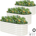 Galvanized Raised Garden Bed Outdoor |17'' Tall Planter Box Outdoor by GGOODGAIN