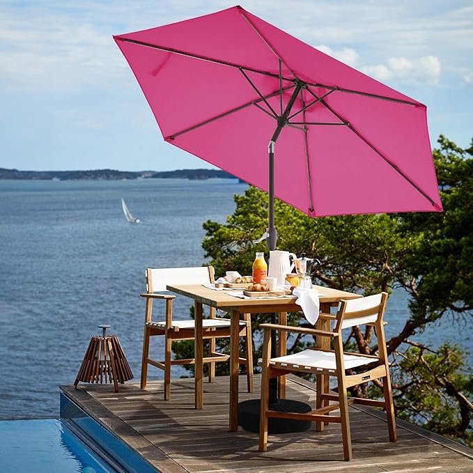 JEAREY 7.5FT Patio Umbrella Market Table Umbrella - Image 4
