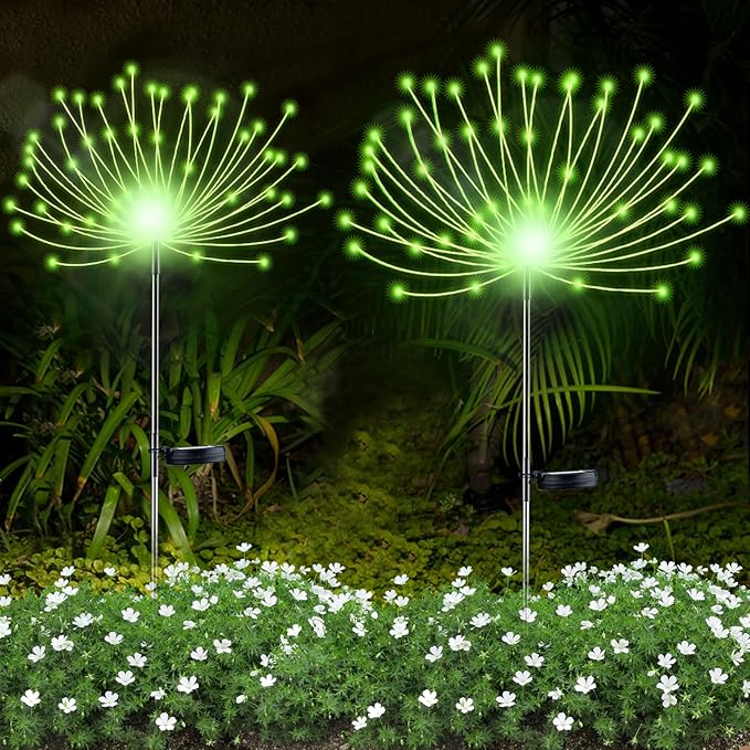 YOTOZU 2 PCS Solar Firework Light, Outdoor Solar Garden Decorative Lights 120 by YOTOZU