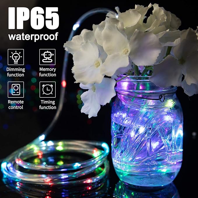 Minetom Color Changing Rope Lights: 72 Ft 220 LED Outdoor String Lights - Image 6