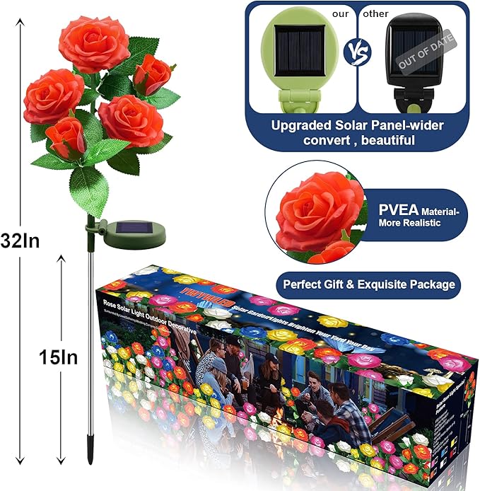 Solar Flower Lights Outdoor - Image 3