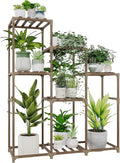 Bamworld Tall Plant Stand Indoor Wood Shelf Outdoor Tiered Rack by Bamworld