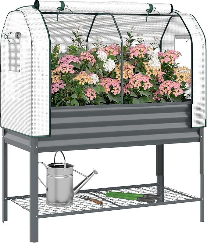 Outsunny Galvanised Raised Garden Bed by Outsunny
