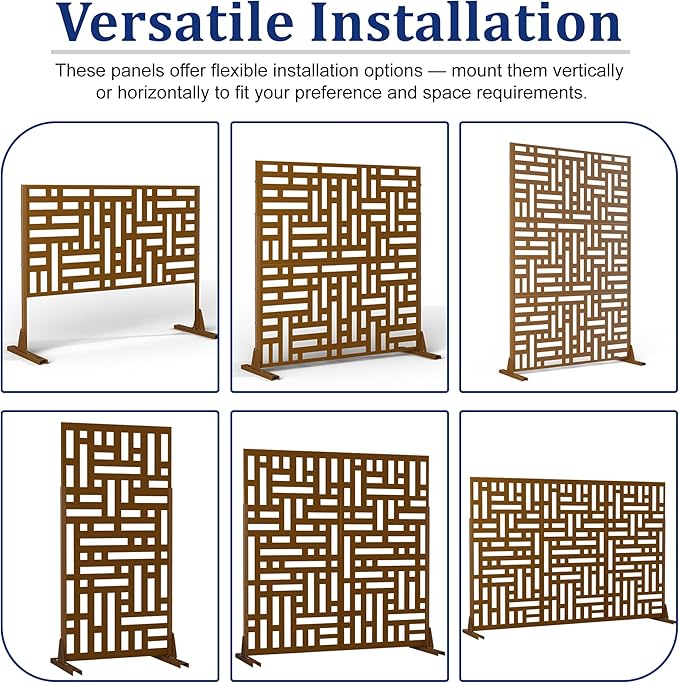 Outdoor Privacy Screen, Freestanding Privacy Fence Panels - Image 5