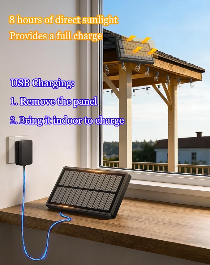50ft-Solar-Powered-Lights-Outdoor-Waterproof-String - Image 8