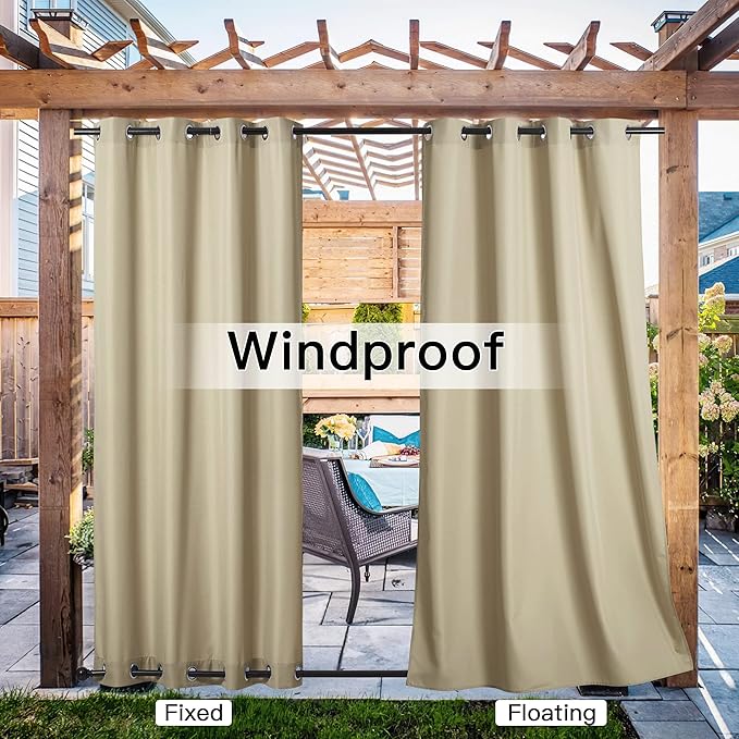 NICETOWN Canvas Outdoor Curtains - Image 5